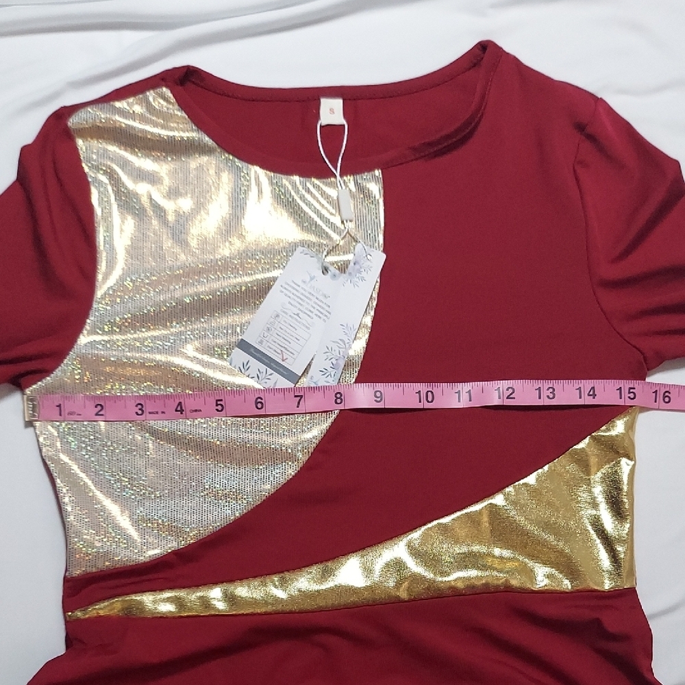 Burgandy Dress - Picture 9 of 10